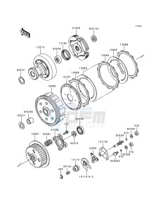 KLF 300 C [BAYOU 300 4X4] (C1-C4) [BAYOU 300 4X4] drawing CLUTCH