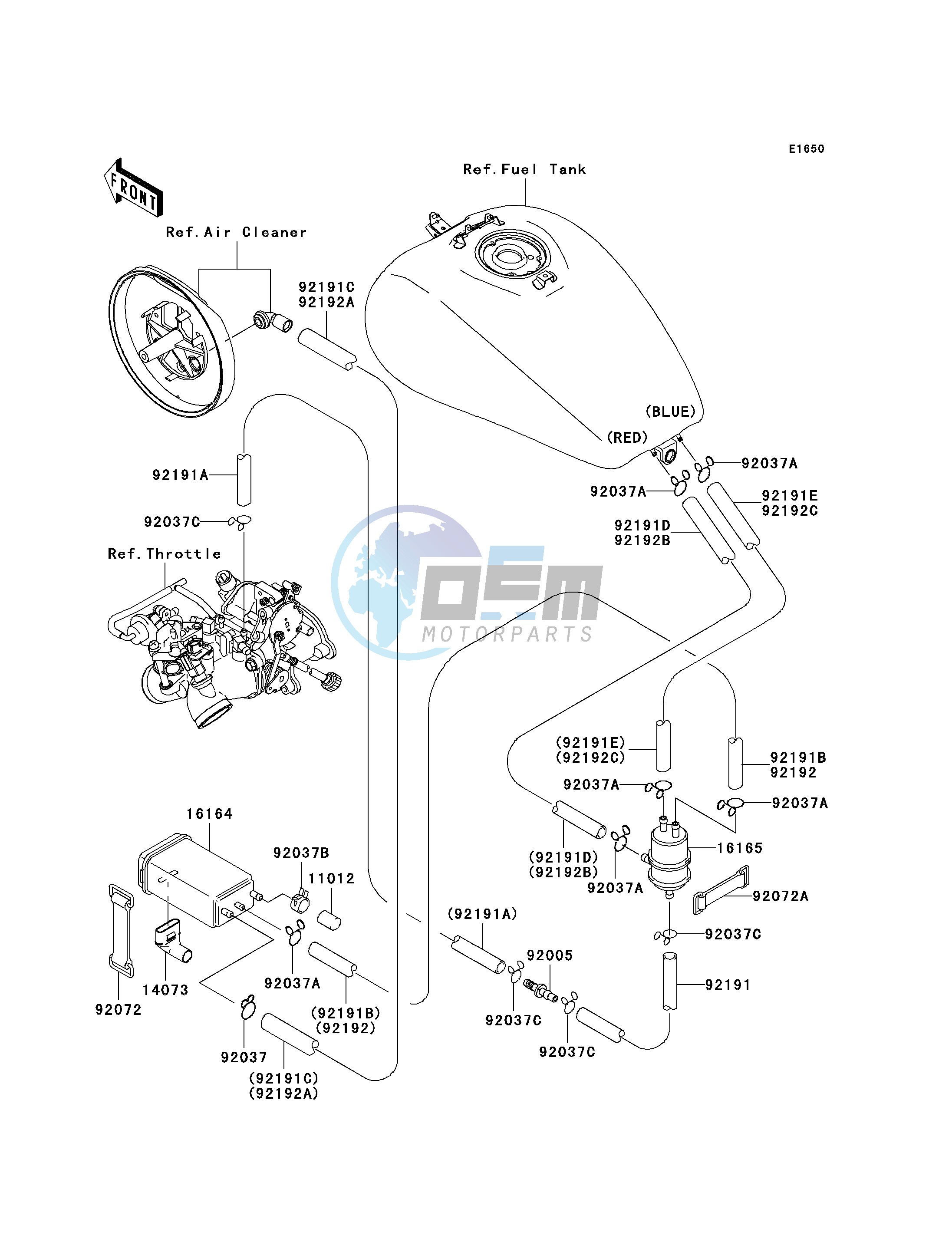 FUEL EVAPORATIVE SYSTEM-- CA- -