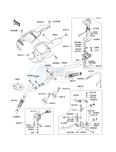 KVF 650 B [PRAIRIE 650 4X4 ADVANTAGE CLASSIC] (B1) [PRAIRIE 650 4X4 ADVANTAGE CLASSIC] drawing HANDLEBAR