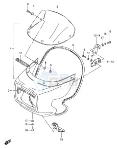 GS125 (E1) drawing COWLING (GS125ESZ)