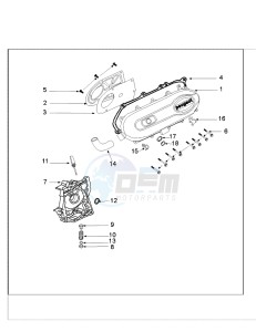 FIGHT 3 R 4T drawing CRANKCASE COVER