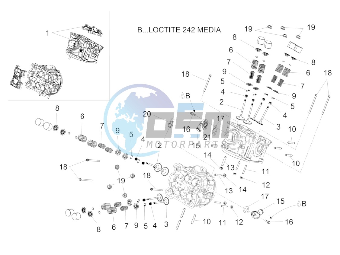 Cylinder head - valves