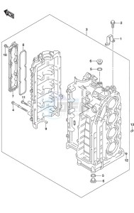 DF 115A drawing Cylinder Block S/N 11503F-510001 to 11503F-510120 S/N 11503Z-510001 to 11503Z-510003