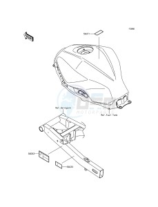 NINJA 300 EX300AGFA XX (EU ME A(FRICA) drawing Labels