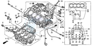 CBR600RA9 BR / ABS MME - (BR / ABS MME) drawing CRANKCASE