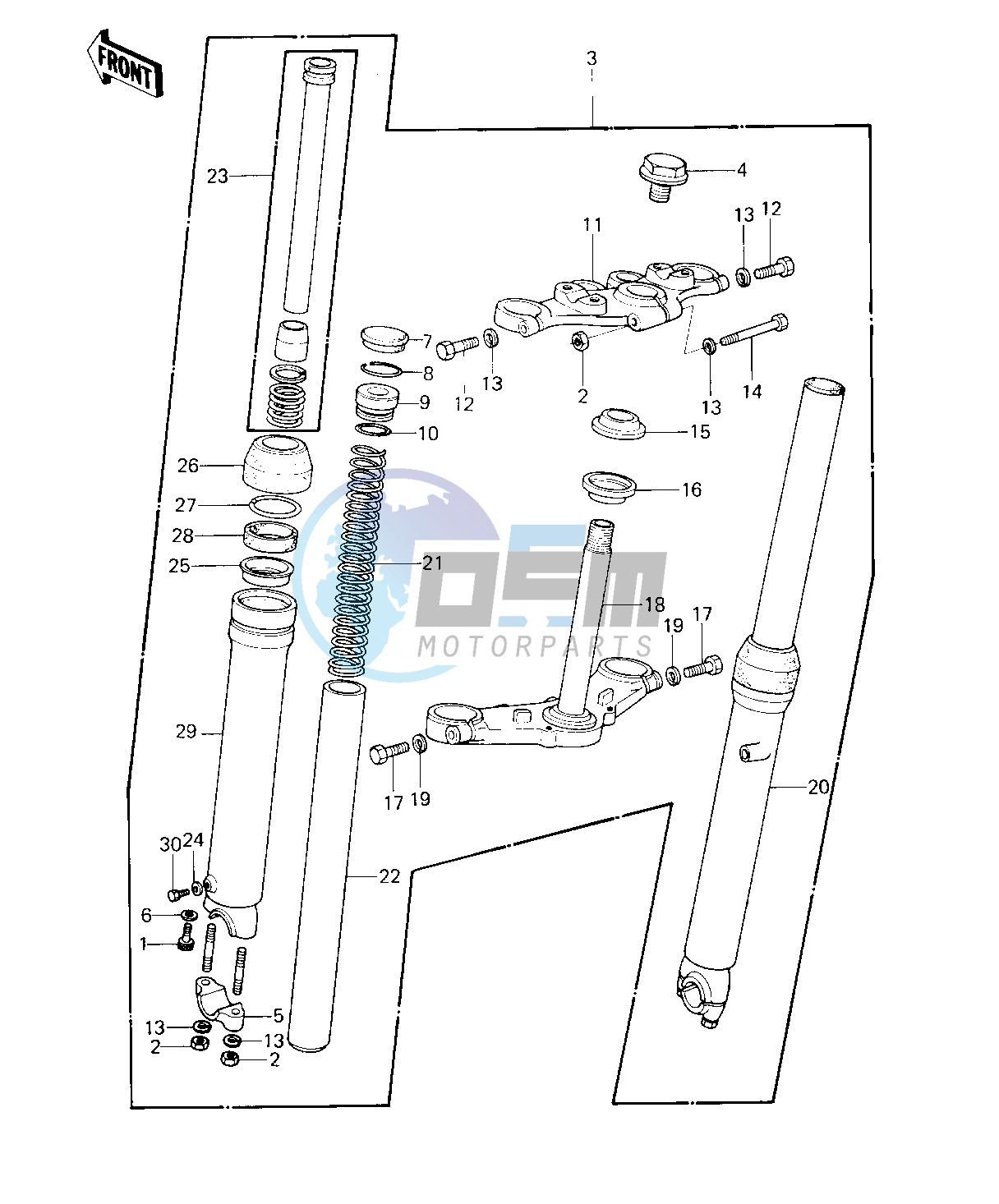 FRONT FORK -- 80-81 A7_A8- -