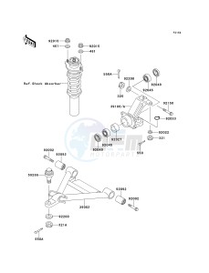 KAF 620 A6 [MULE 2510 4X4] (A6) [MULE 2510 4X4] drawing FRONT SUSPENSION