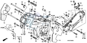 CBR600RR9 Europe Direct - (ED / MME) drawing FRAME BODY