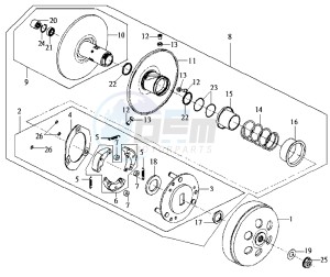 JOYRIDE 200 drawing CLUTCH