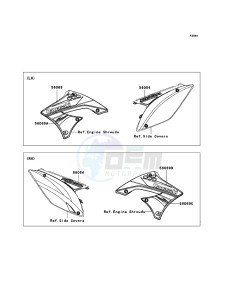 KX450F KX450EBF EU drawing Decals