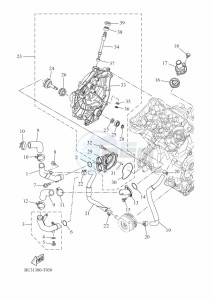 TRACER 700 MTT690-A (B4T1) drawing WATER PUMP