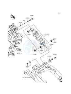 ER-6F EX650EGF XX (EU ME A(FRICA) drawing Suspension/Shock Absorber