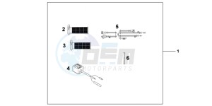 CBR600FC drawing GRIP HEATER(12B)