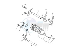 FZS FAZER 600 drawing SHIFT CAM-FORK