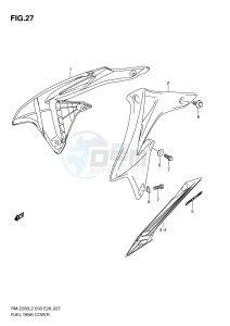 RM-Z250 (E03) drawing FUEL TANK COVER