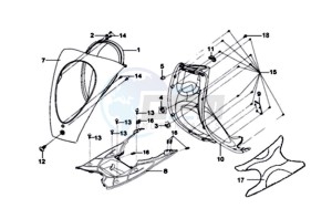 MIO 50 45KMH drawing FR PLATE / HEAD LIGHT / FOOTREST