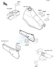 KL 250 D [KLR250] (D7-D9) [KLR250] drawing LABEL