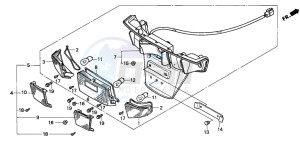 CN250 drawing REAR COMBINATION LIGHT