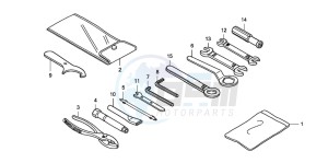 CB1300A CB1300SUPER FOUR drawing TOOLS