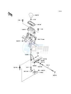 KVF750 4x4 KVF750LCF EU GB drawing Control