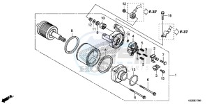 CRF250LAH CRF250LA ED drawing STARTER MOTOR