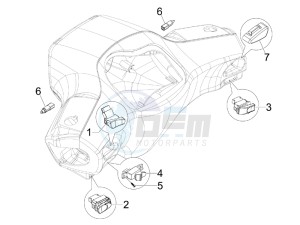 S 125 4T (Euro 3) UK drawing Selectors - Switches - Buttons