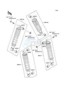 KLF300 KLF300B6F EU GB drawing Shock Absorber(s)