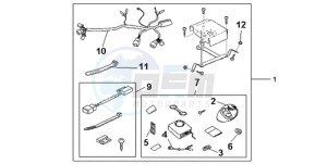 ST13009 France - (F / CMF MME) drawing SECURITY KIT