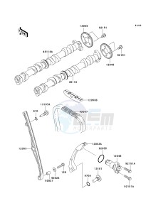 ZX 600 M [NINJA ZX-6RR] (M1) [NINJA ZX-6RR] drawing CAMSHAFT-- S- -_TENSIONER