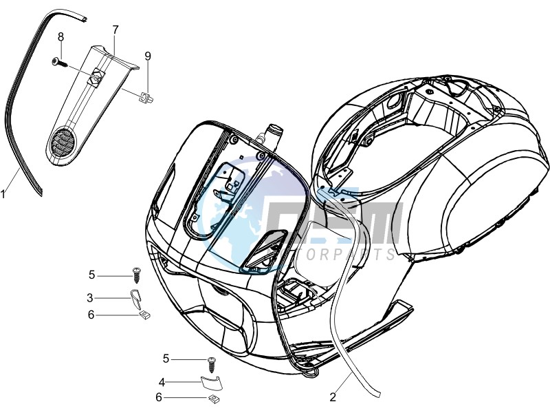 Front shield