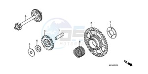 CB600F3A Europe Direct - (ED / ST) drawing STARTING DRIVEN GEAR