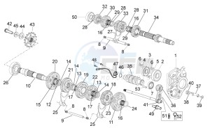 Tuono V4 1100 RR (USA-CND) USA-CND drawing Gear box