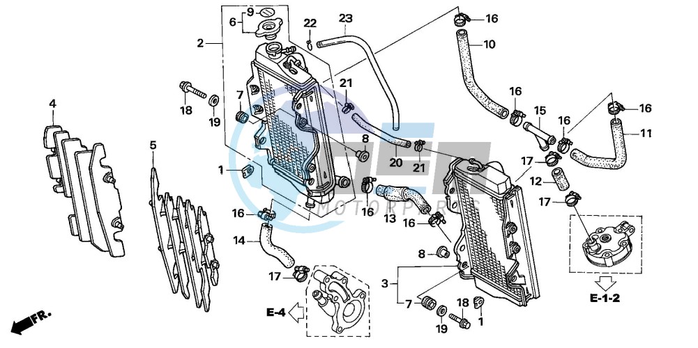 RADIATOR (CR125R5-7)