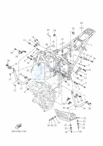 XTZ690D-B TENERE 700 (BW35) drawing FRAME