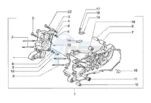 Runner 180 FXR 2t drawing Crankcase