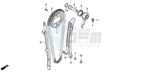 NX650 500 DOMINATOR drawing CAM CHAIN/TENSIONER