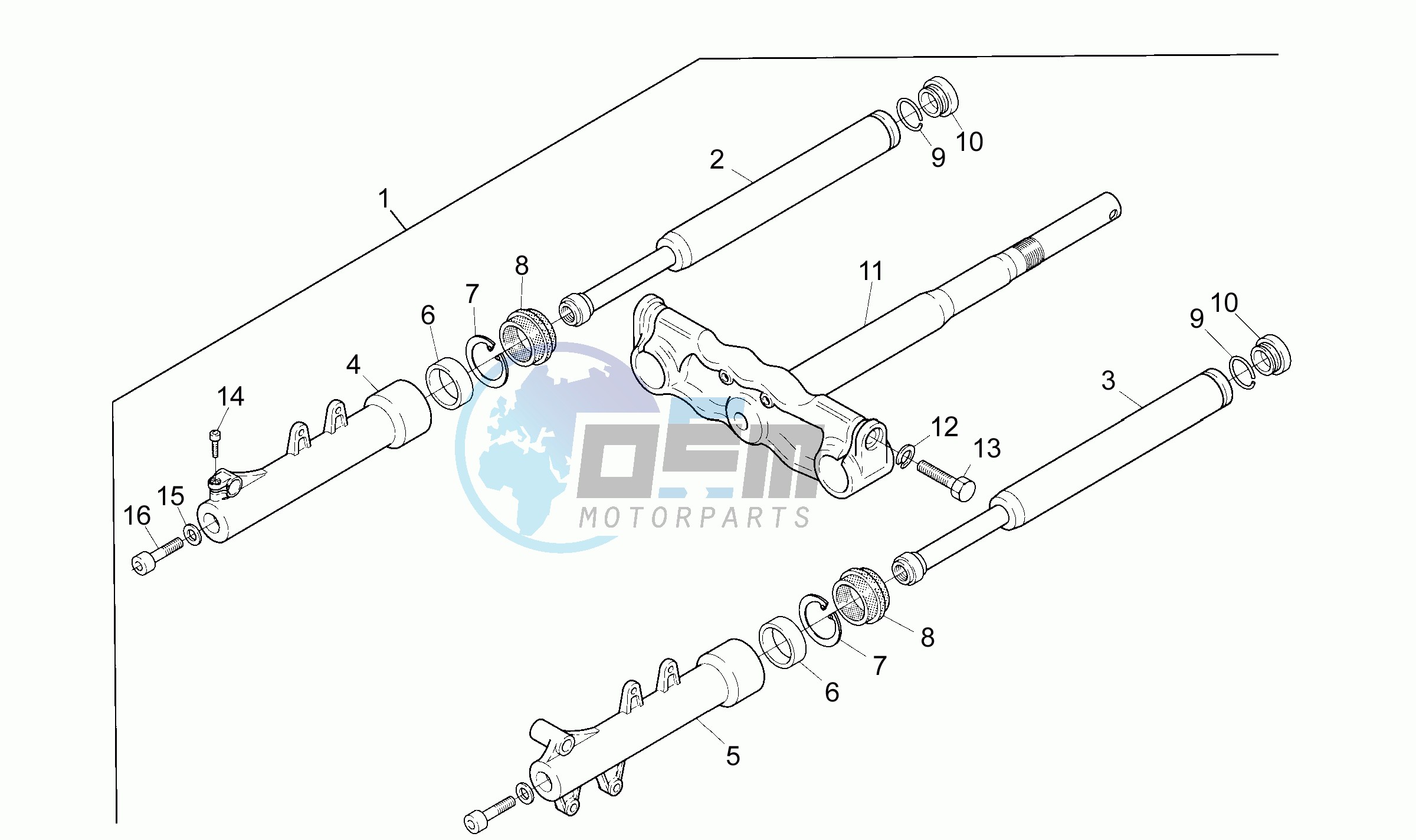 Front fork Marzocchi