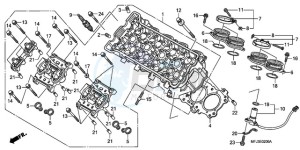 CBR600RA9 Korea - (KO / ABS MK) drawing CYLINDER HEAD