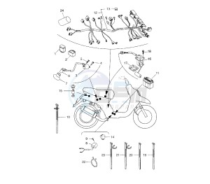 BW'S NAKED 50 drawing WIRING HARNESS