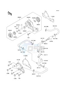 KAF 620 K [MULE 3010 TRANS4X4 HARDWOODS GREEN HD] (K6F-K8F) K7F drawing WATER PUMP