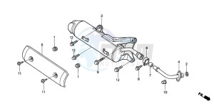 NSS250A JAZZ drawing EXHAUST MUFFLER