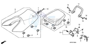 CBR125RW9 France - (F / CMF) drawing SEAT