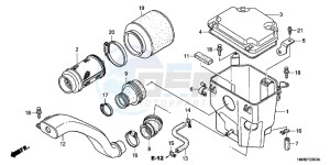 TRX250TEC drawing AIR CLEANER