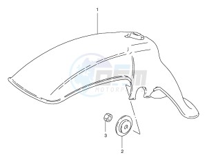 FZ50 (E1) drawing FRONT FENDER