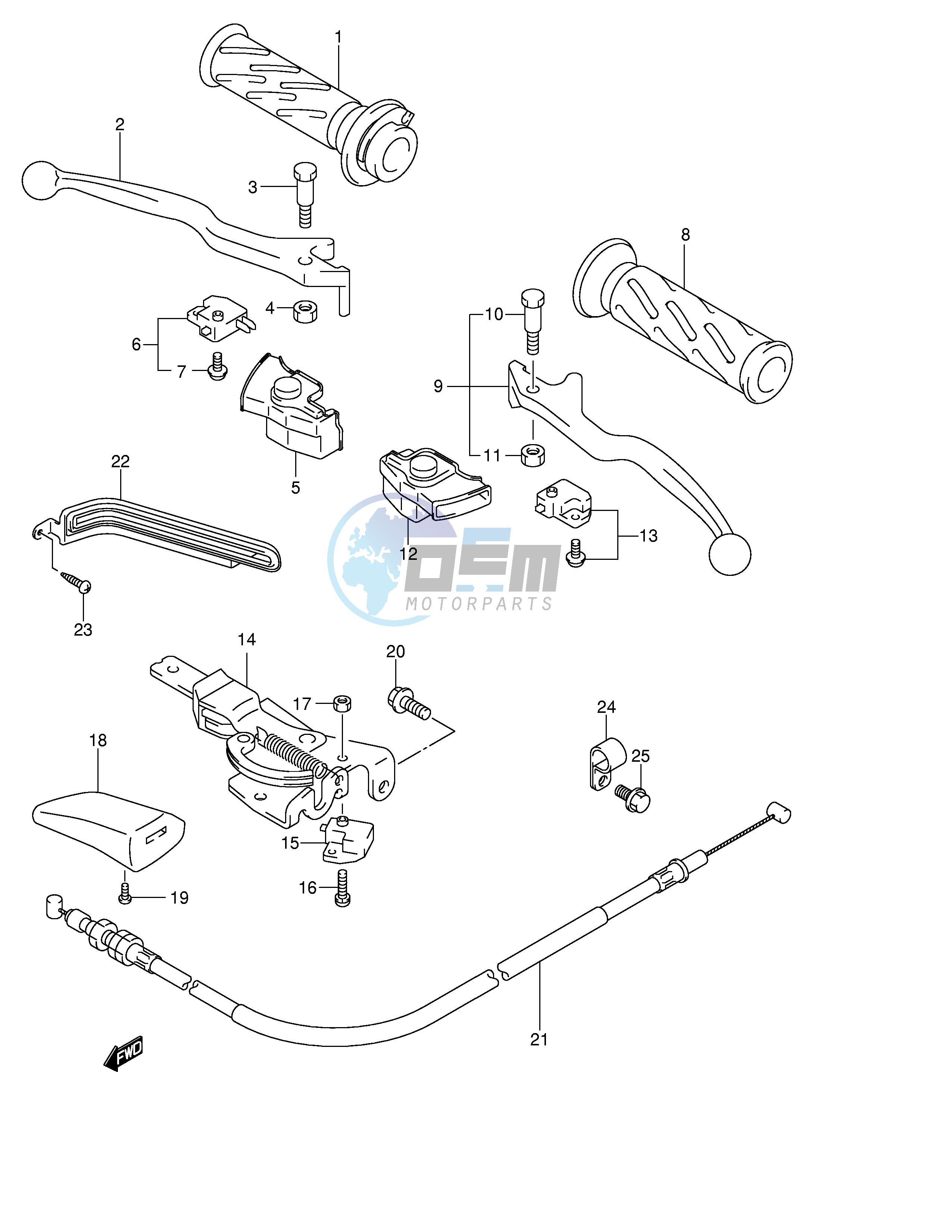 HANDLE LEVER (MODEL K4 K5 K6)