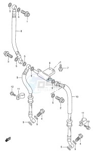 GSX600F (E2) Katana drawing FRONT BRAKE HOSE