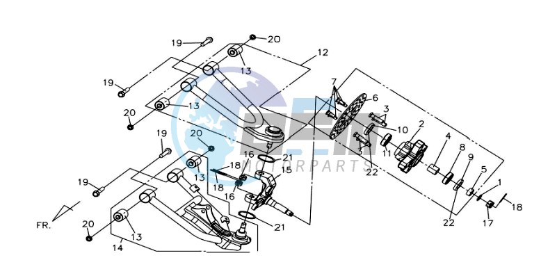 REAR FORK / FRONT BRAKE DISC