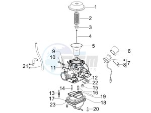 LX 50 4T-2V 25Kmh NL drawing Carburetor components