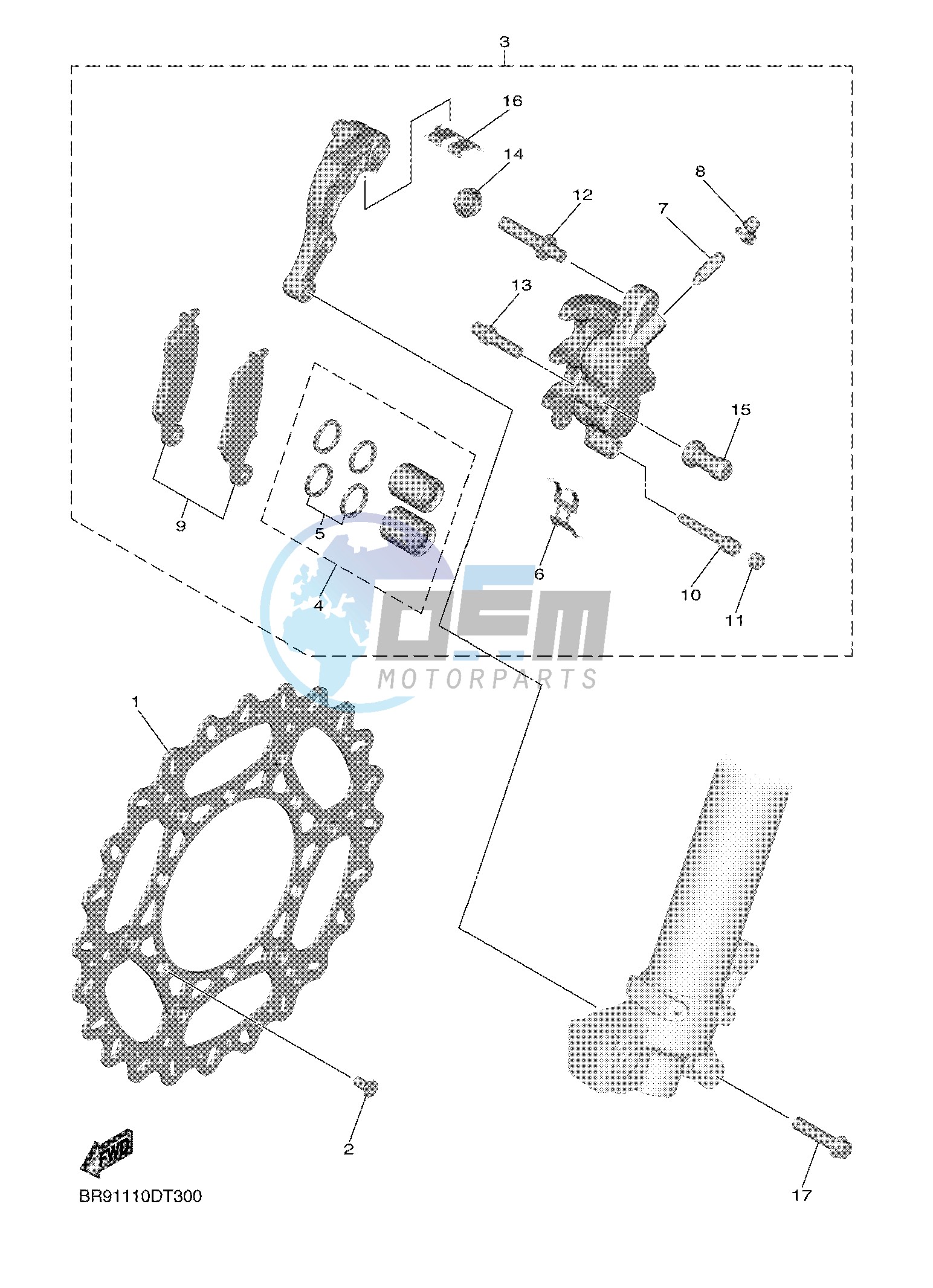 FRONT BRAKE CALIPER