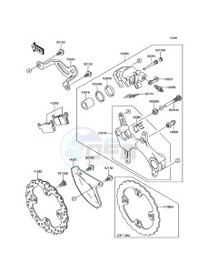 KLX450R KLX450AGF EU drawing Rear Brake